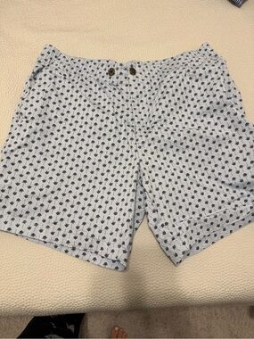 Tommy Hilfiger Light Blue Palm Tree Print Shorts